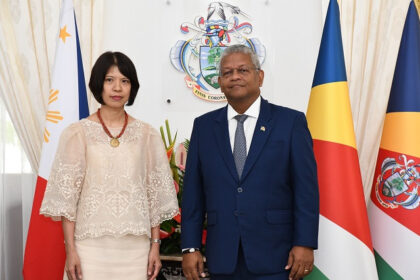 Marie Tang, the Philippines ambassador, was accredited on Tuesday. (Seychelles Nation)
