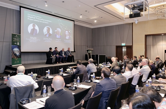 Panellists discuss digital transformation in Việt Nam at the Australia-Việt Nam Tech Forum that opened in HCM City on Wednesday. — Photo courtesy of Austrade