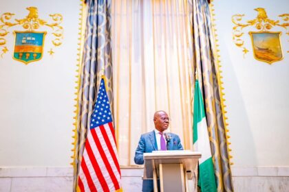 Lagos State Governor, His Excellency Mr. Babajide Sanwo-Olu, recently attended a high-level US-Nigeria Council for Food Security, Trade and Investment (UNSC) event on the sidelines of the World Bank-IMF Spring Meetings at the prestigious Mayflower hotel in Washington DC.