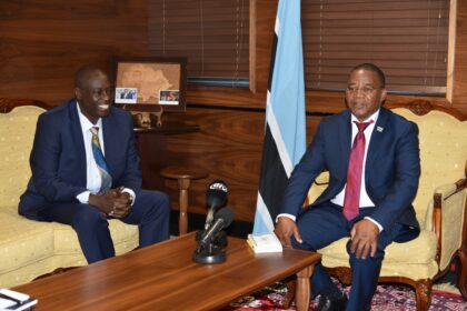 Botswana - Vice President Mr. Slumber Tsogwane and Deputy President of Kenya, Mr. Rigathi Gachagua Photo: Botswana Government