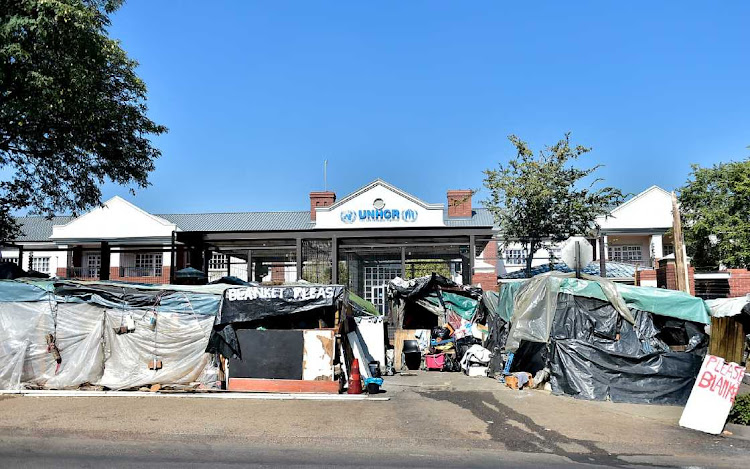 Scores of refugees have been camping outside the offices of the UN High Commission for Refugees (UNHRC) in Tshwane since 2019.