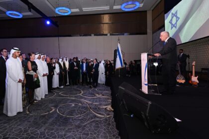 Ahmed Ali Al Sayegh attends Israeli Embassy's reception on National Day