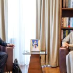 ABU DHABI, 13th May / WAM / His Excellency Sheikh Shakhbout bin Nahyan bin Mubarak Al Nahyan, held a meeting with Shimizu Shinsuke, Japan’s Special Envoy for the Horn of Africa, at the headquarters of the Ministry of Foreign Affairs and International Cooperation. Photo: WAM