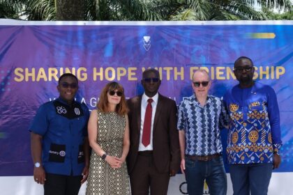 HE Berenice Owen-Jones joined the Second Lady, Samira Bawumia; Minister for Gender, Lariba Zuweira Abudu; Regional Minister, Seth Kwame Acheampong; and former Australian High Commissioner, Billy Williams at a ceremony to formally hand over Rotary Australia-donated medical equipment to Ghana's Orthopaedic Training Centre (OTC). Photo: Australian High Commission, Ghana