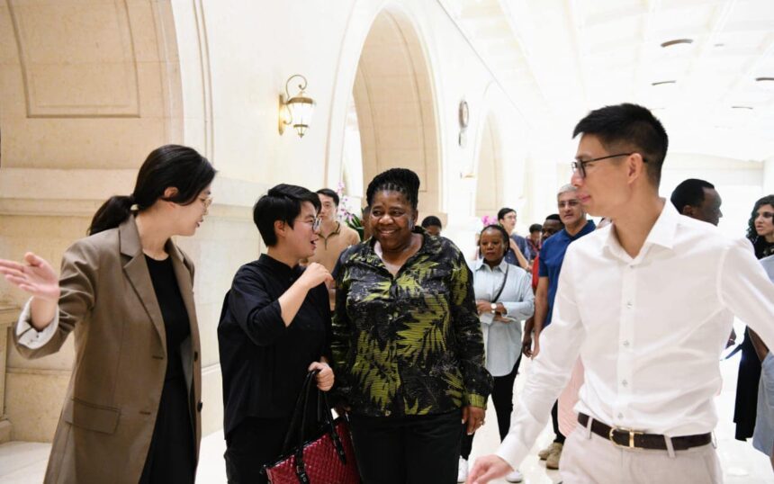 Deputy Minister Candith Mashego-Dlamini visited the Huawei campus, Dongwei City, People’s Republic of China. Deputy Minister Mashego-Dlamini will co-chair the 12th South Africa-China Strategic Dialogue (SD) this week Photo: Katlholo Maifadi/DIRCO