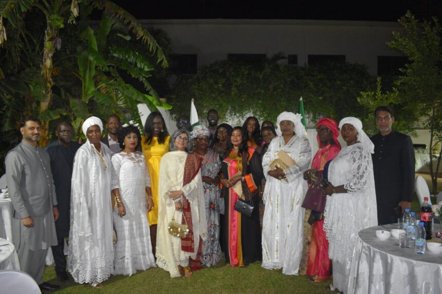Ambassador Saima Sayed hosted a dinner for the Senegalese businessmen and women traveling to Pakistan to attend the 4th Textile Expo in Karachi from May 26-28, 2023. Photo: Pakistan Embassy, Senegal.
