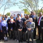 African Group of Ambassadors donates items and fencing materials to the School for the Visually Impaired in Namibia as part of the African Union's 60th Anniversary celebration. Photo: MoIRC Namibia