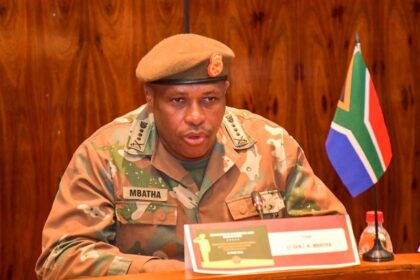 South Africa's Lieutenant General Lawrence Mbatha