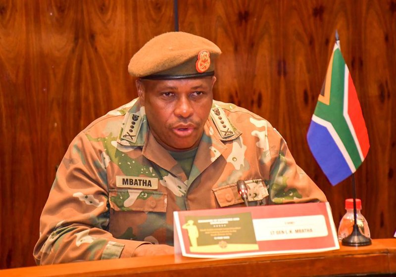 South Africa's Lieutenant General Lawrence Mbatha