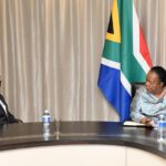 The US Ambassador to South Africa, Reuben Brigety and International Relations and Cooperation minister, Naledi Pandor