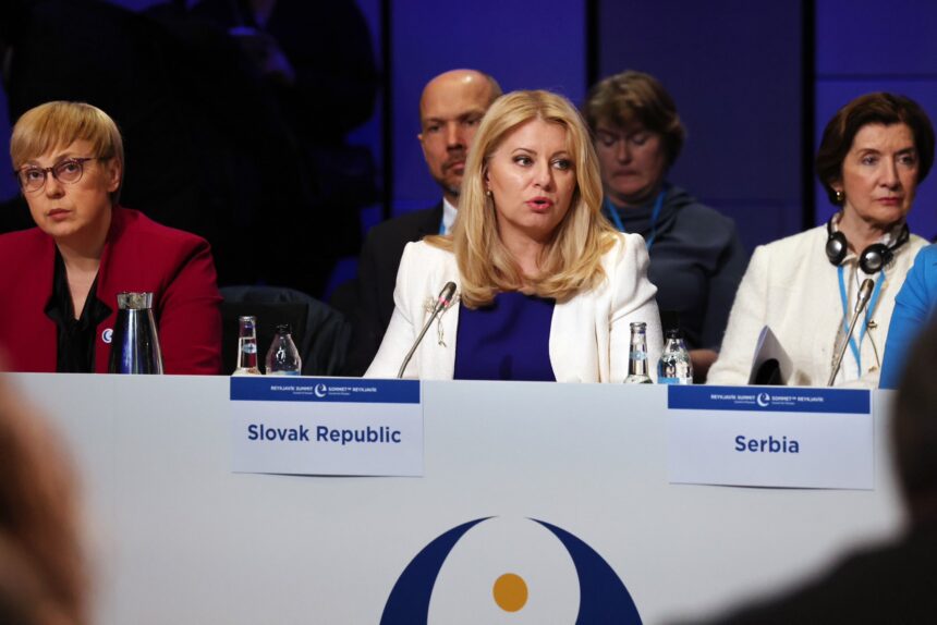 Zuzana Čaputová, President of the Slovak Republic at the Council Of Europe Summit in Reykjavik. Photo: @ZuzanaCaputova