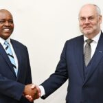 President Dr Mokgweetsi E. K. Masisi and Estonia President, Mr Alar Karis