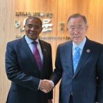 Jakaya Kikwete, the Board Chair of Global Partnership for Education and former President of Tanzania, former UN Secretary-General, Ban Ki-moon.