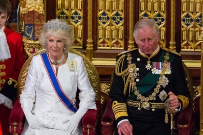 Britain's King Charles III and Queen Consort Camilla