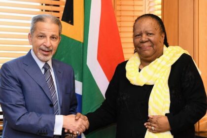 Dr. Naledi Pandor, the Minister of International Relations and Cooperation, engaged in a productive meeting yesterday with Mr. Ahmed Bin Abdulaziz Kattan, the Special Envoy of the Royal Court of the Kingdom of Saudi Arabia. Photo: DIRCO