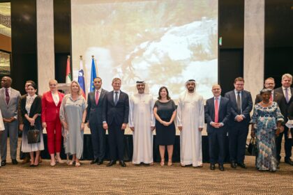 Natalia Al Mansour, Ambassador of the Republic of Slovenia to UAE, hosted a reception to on the occasion of her country's National Day. Photo: WAM