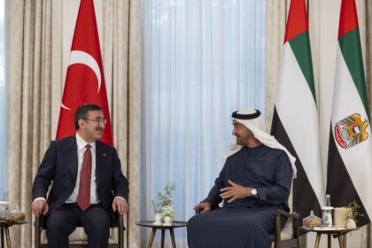 ABU DHABI, 22nd June, 2023 (WAM) -President His Highness Sheikh Mohamed bin Zayed Al Nahyan today met with Cevdet Yilmaz, Vice President of Türkiye, to discuss ways to further develop cooperation between the two countries within the framework of their Comprehensive Economic Partnership Agreement.