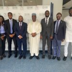 The Permanent Secretary of the Ministry of Foreign Affairs and International Cooperation, H.E. Mr. Hamza Adan Haadoow, meets with Dr. Sarjoh Bah, Director of Conflict Management Directorate (CMD) at the Commissioner for Political Affairs, Peace and Security (PAPS) of the African Union Commission, in Addis Ababa to discuss the reduction of ATMIS forces and implementation of the Somali Transition Plan (STP). Photo: MoFA, Somalia