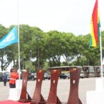 Commemorating the 75th International Day of United Nations Peacekeepers, a flag-raising, wreath-laying, and tree planting ceremony took place at the Forecourt of the State House in Accra on May 29, 2023. The event, held under the theme 'Peace Begins with Me: 75 Years of Peacekeeping,' honored the dedication of UN Peacekeepers. [Photo: MoFARI Ghana]