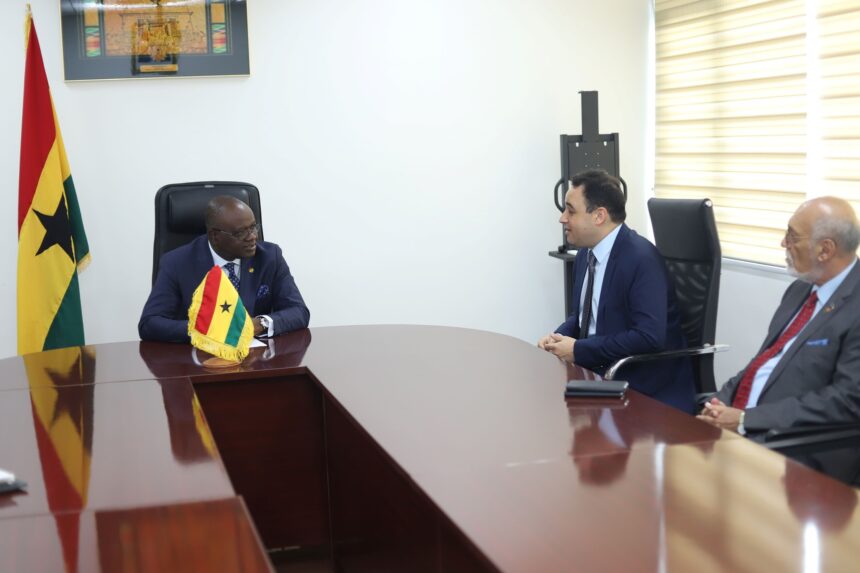 The outgoing Ambassador of the Kingdom of Belgium to Ghana, H.E. Michael Wimmer, paid a farewell call on the Deputy Minister for Foreign Affairs and Regional Integration, Hon. Kwaku Ampratwum - Sarpong at the Foreign Ministry on Wednesday 7th June, 2023. Photo: MoFARI Ghana