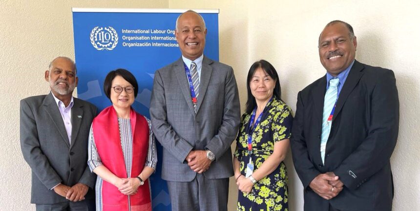 Fiji’s tripartite delegation held a bilateral meeting with the International Labour Organization Regional Director for the Asia-Pacific region, Ms. Asada Miyakawa on Monday, 12 June 2023 in Geneva, Switzerland.