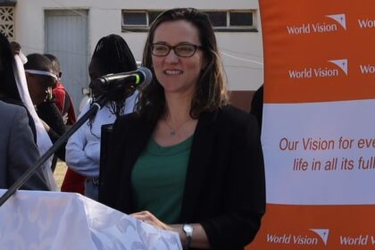 Acting Deputy Chief of Mission Stephanie Sandoval at the World Refugee Day at the Malindza Refugee Camp. Photos: U.S. Embassy Eswatini