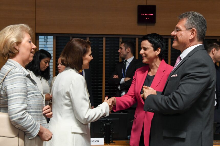 On 27 June 2023, the Parliamentary Secretary of the Ministry of Foreign Affairs, Gunda Reire, attended the meeting of the General Affairs Council of the European Union (EU) in Luxembourg Photo: MoFA Republic of Latvia