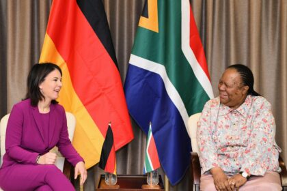 South Africa's Minister of International Relations and Cooperation, Dr Naledi Pandor, Tuesday, 27 June 2023, host the Minister of Foreign Affairs of the Federal Republic of Germany, Ms Annalena Baerbock the 11th meeting of South Africa – Germany Bi-National Commission. Photo: DIRCO SA