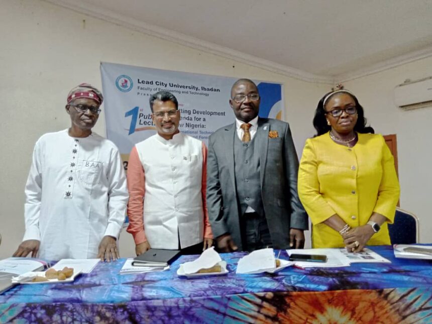 Chandramouli Kern, CG participated in the Public lecture organized by Lead City University, Ibadan as Chairman of event. Guest lecture on Technology Transfer was delivered by Prof. Bola Akinterinwa, former DG of NIIA Photo: Consulate General of India, Lagos