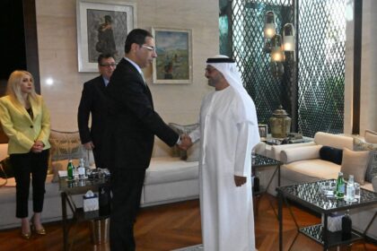 Dr. Anwar Gargash, Diplomatic Adviser to the UAE President, has met with Constantinos Kombos, Cypriot Minister of Foreign Affairs, and explored means of developing relations. Photo: WAM