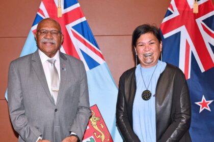Prime Minister and Minister for Foreign Affairs, Honourable Sitiveni Rabuka, met with New Zealand's Foreign Affairs Minister, Honourable Nanaia Mahuta, yesterday, where they discussed various matters of mutual interest and cooperation. Photo: Fiji Government