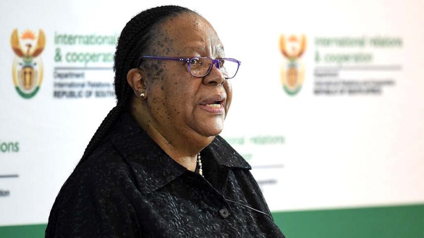 Minister of International Relations and Cooperation, Dr Naledi Pandor