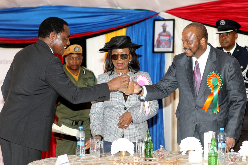 Mr. Hakainde Hichilema, President of the Republic of Zambia graced the Trade Fair, accompanied by the Guest of Honour His Majesty King Mswati III of the Kingdom of Eswatini. Photo: MoFAIC Zambia