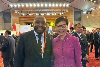 Consul General Mr Mojalefa Mogono joined other dignitaries to officiate the International Culture and Tourism Exhibition Asia World Expo 2023. Photo: South African Consulate-General, HKSAR / MSAR, PRC