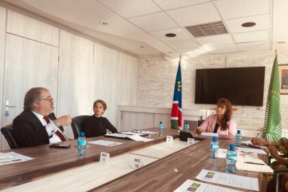 The Ministry of International Relations and Cooperation(MIRCO) welcomed a technical team from the Brazilian Cooperation Agency to Namibia on 6 July 2023. Photo: MoIRC Namibia