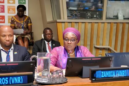 Ministry of Finance and National Planning Acting Permanent Secretary, Ms. Lois Mulube. Photo Zambia Mission UN