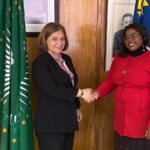 H.E. Feral Oruҫkaptan, Ambassador of the Republic of Türkiye, paid a courtesy call on Hon. Jenelly Matundu, Deputy Minister of International Relations and Cooperation on Wednesday, 5th July 2023. Photo: MoIRC Namibia