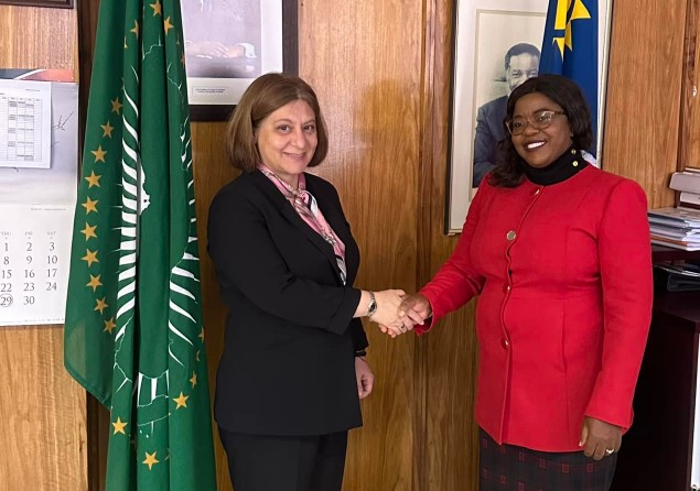 H.E. Feral Oruҫkaptan, Ambassador of the Republic of Türkiye, paid a courtesy call on Hon. Jenelly Matundu, Deputy Minister of International Relations and Cooperation on Wednesday, 5th July 2023. Photo: MoIRC Namibia