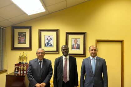 Ambassador Methqal and Foreign Affairs PS H.E Sizwe Ntshangase Photo: MoFAIC Eswatini