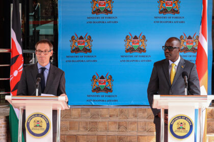 Dr. A. Korir Singoei, Principal Secretary, State Department for Foreign Affairs and British High Commissioner to Kenya H.E. Neil Wigan