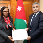 Secretary-General of the Foreign Ministry for Diplomatic and Expatriate Affairs Majid Qatarneh on Thursday received a copy of the credentials of the Ambassador of South Africa Tselane Mokuena
