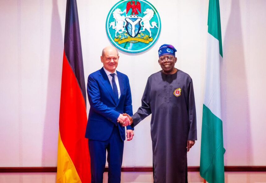 Chancellor Olaf Scholz visited President Tinubu on Sunday