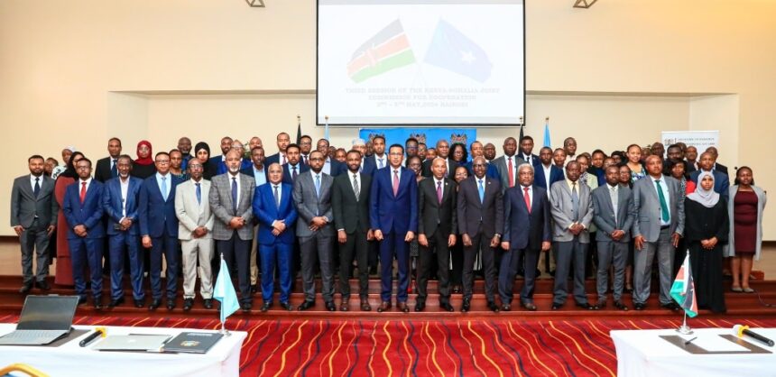Officials at the 3rd Session of the Kenya-Somalia Joint Commission for Cooperation (JCC) from 3rd to 6th May, 2024. Photo: MoFA Kenya