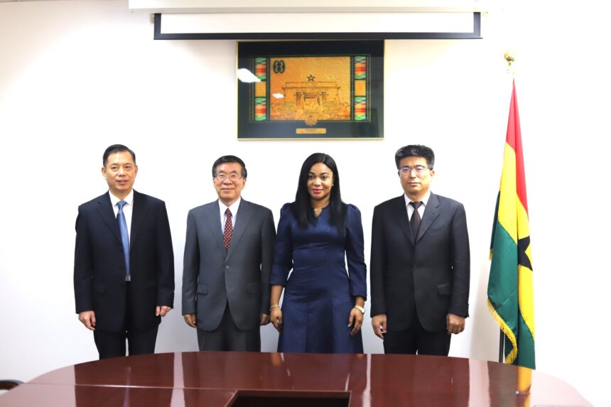 An eight-member delegation from the Chinese Association for International Understanding, paid a courtesy call on the Deputy Minister Foreign Affairs and Regional Integration, Hon. Mavis Nkansah Boadu (MP) on Wednesday, 8th May, 2024. Photo: MoFARI Ghana
