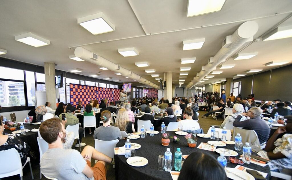 Minister Pandor was joined by Mr. Ronnie Kasrils, the former Minister of Intelligence in South Africa. From the Palestinian side, the Minister was joined by Professor Samia Botmeh, Vice President of Community Affairs at Birzeit University, and Advocate Dian Buttu, Palestinian-Canadian Lawyer and former spokesperson of the Palestine Liberation Organisation. Photo: DIRCO SA