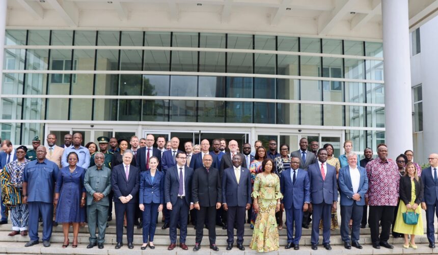 Vice President of the Republic of Ghana, H.E. Dr. Mahamudu Bawumia and the Head of the EU Delegation to Ghana, H.E. Irchad Razaaly and other delegates at the Partnership Dialogue which was held on Monday, 6th May, 2024. Photo: MoFARI Ghana