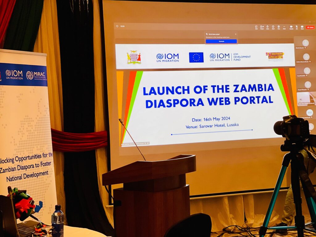 Hon. Mulambo Haimbe, SC, M.P, Acting Minister of Foreign Affairs and international Cooperation presided over the ceremony which took place, in collaboration with the International Organisation for Migration (IOM), in Lusaka. Photo: MoFAIC Zambia