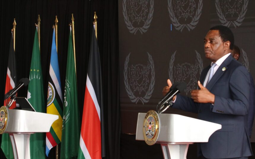 Hakainde Hichilema President of the Republic of Zambia.