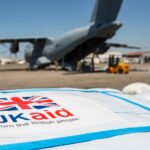 Image of an RAF A400M Atlas aircraft, seen here at Beira International Airport in Mozambique (26/03/2019)