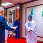 President Bola Tinubu, on Friday in Abuja receives letters of credence from Ambassadors. Photo: MoFA Nigeria